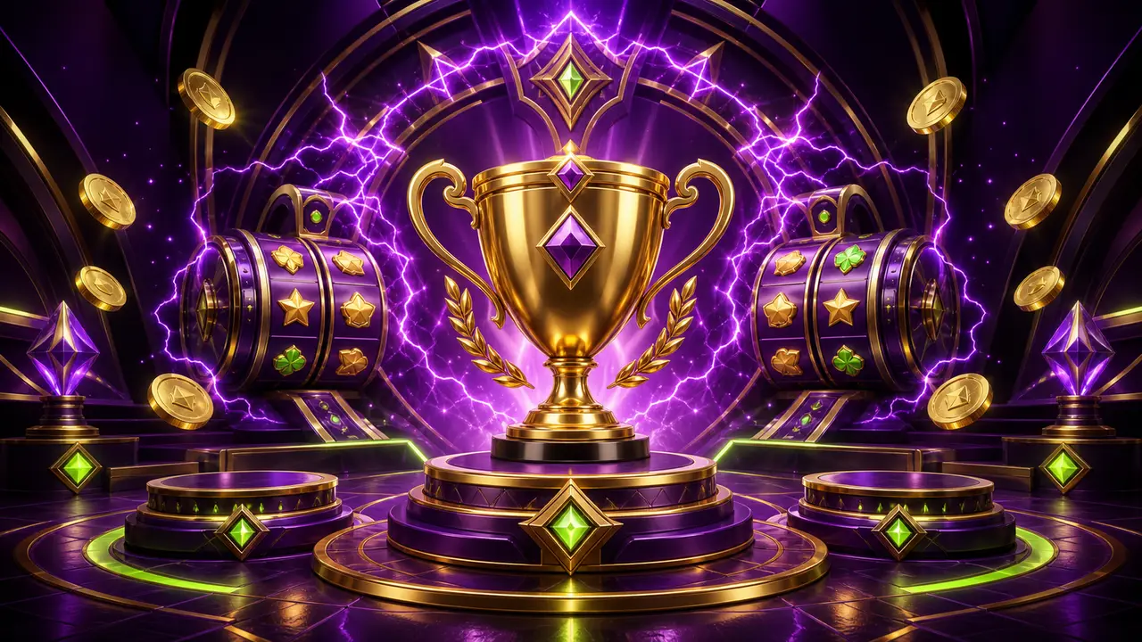 Trofeo dorato e competizione dei tornei slot di Bizzo Casino Italia